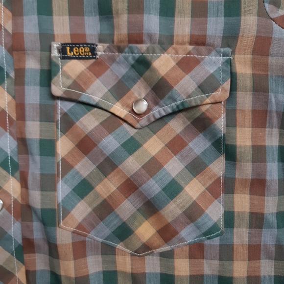 Vintage Lee pearl snap western shirt - Picture 4 of 6